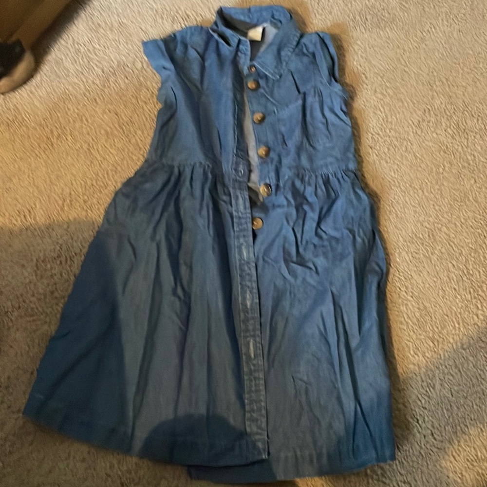 Blue Jean dress. Buttons in front